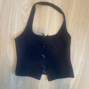 Black Women's Halter Top